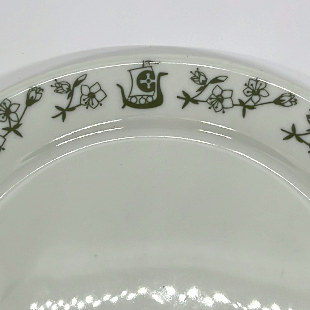 Vintage Porsgrund Viking Restaurant Ware Luncheon Plate, Made in Norway - Picture 2 of 3